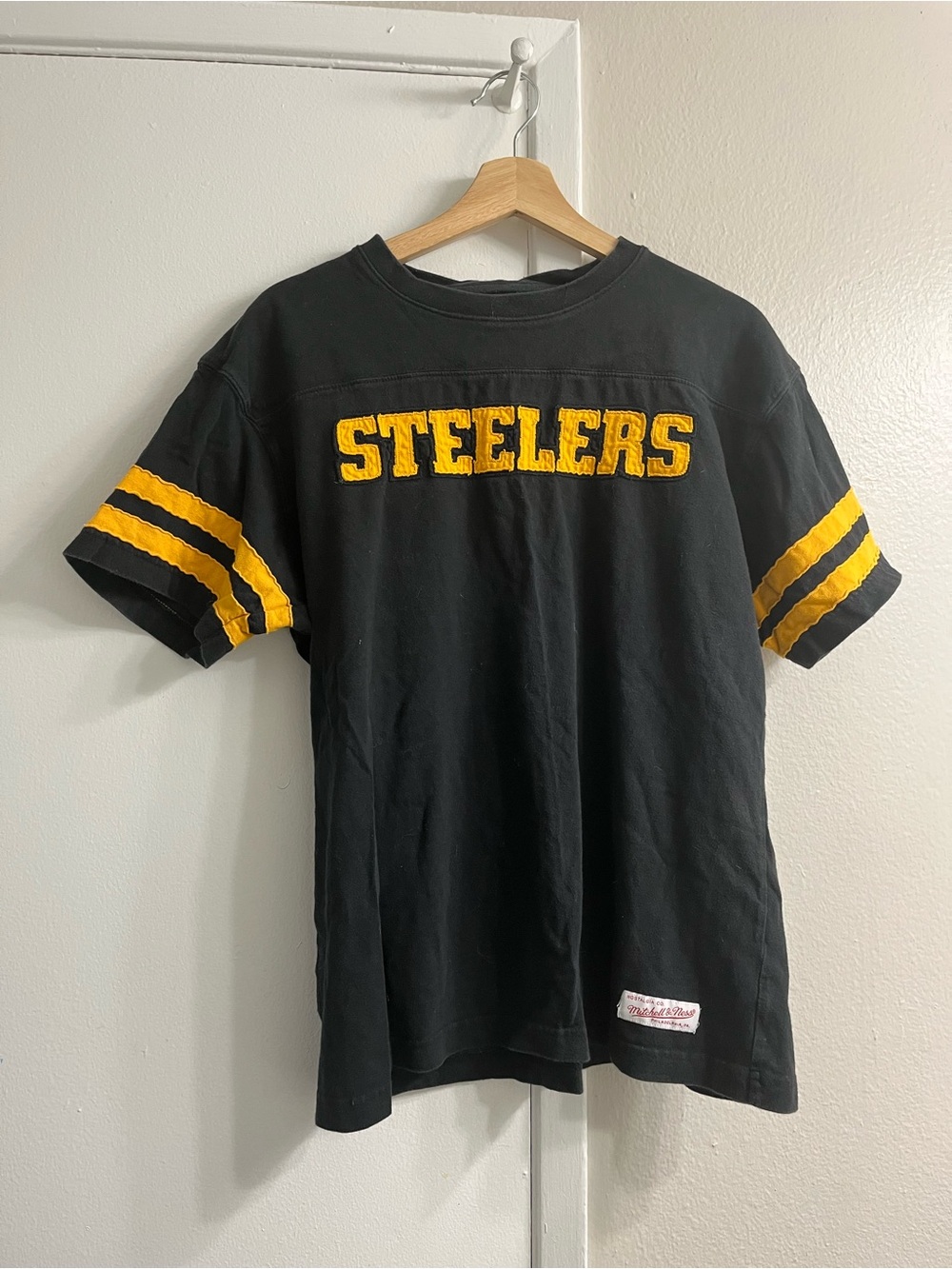 Vintage Steelers Black & Gold Short-Sleeve Jersey Tee